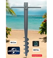 Şemsiye Çadır Bahçe Plaj  Deniz Yer Sabitleme Demir Kazığı 48 Cm