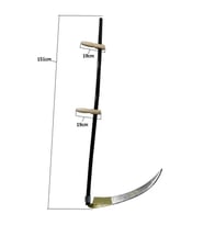 Komple Tırpan - Metal Saplı 6 Parça Set - Ahşap Elcik 70 Cm