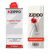 Zippo Çakmak Benzin 1Adet Taş 1Adet Set
