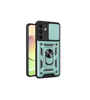 Samsung Galaxy A16 5g Kılıf Pars Lens Yüzüklü Silikon - Yeşil