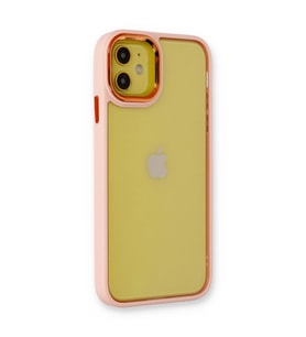 Apple İphone 12 Kılıf Dora Kapak - Pudra