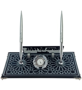 Sentez Selçuklu Yıldızı Kristal Masa İsimliği (Gümüş)