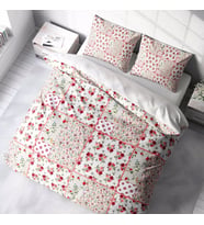 MonoHome Rose Branch 3D Pamuk Saten Çift Kişilik Nevresim Takımı (Karışık)
