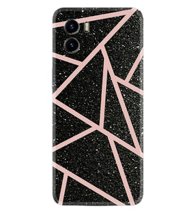 Vivo Y15S Y32 Y33S Y51 Y53S Kılıf Desemli Silikon Pembe Şeritli Mermer 1312