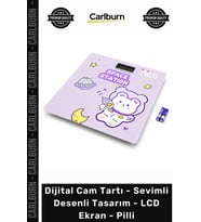#Tartı Hassas 180kg Baskül Dijital Cam Tartı Sevimli Desenli Tasarım LCD Ekran Pilli
