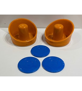 Air Hockey Tokaç 2 Adet + Disk 3 Adet Set Havalı Hokey Yedek Parça