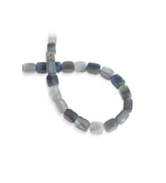 Akik Doğal Taş Parlak Siyah Dikdörtgen Kesim 9x12mm Dizi