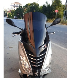 MOTOCAM Peugeot Citystar 200 Ön Cam 2017-2018 Model 56cm Siyah Renkli 4mm UZUN
