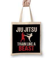 Train Like a Beast BJJ Jiu Jitsu Trainer & Coach Bez Çanta Uzun Saplı