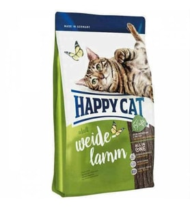 Happy Cat Weide Lamm Kuzu Etli Yetişkin Kedi Maması 4 Kg