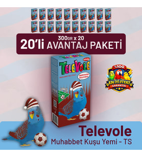 Televole Muhabbet Kuşu Yemi TS- 20 Adet