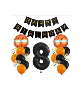 BASKETBOL TEMALI DOĞUM GÜNÜ BALON SET KONSEPTİ