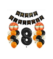 BASKETBOL TEMALI DOĞUM GÜNÜ BALON SET KONSEPTİ