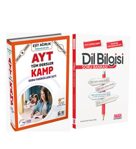 Gür Yayınları AYT Eşit Ağırlık Soru Fasikülleri ve AKM Dil Bilgisi Soru Bankası Seti 2 Kitap