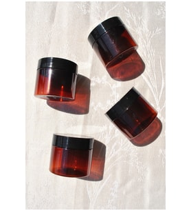 4’lü 100 ml Amber Pet Kavanoz Seti, Seyahat ve Takı Organizer