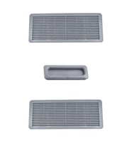 Mercedes S Sınıf (W140) için Sunroof Güneşlik El Tutamağı ve Izgara Seti -Gri