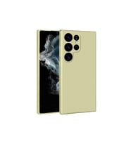 Samsung Galaxy S23 Ultra Uyumlu Kılıf Zore Premier Silikon Kapak (Gold)