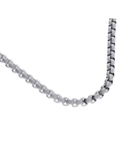 Unisex Çelik 4 mm Zincir Kolye (Gümüş)