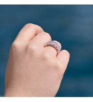 14 K Beştaş Beyaz Altın Yüzük