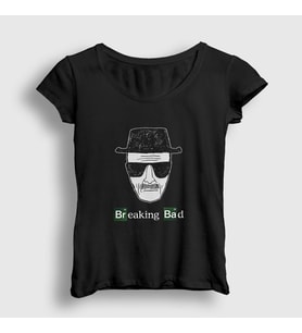 Presmono Kadın Siyah Heisenberg V2 Breaking Bad T-Shirt 184827tt