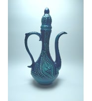 El Dekoru Özel Seri İbrik Turkuaz 30 cm