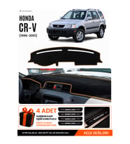 HONDA CR-V (1996-2001) Uyumlu Torpido Örtüsü Torpido Kılıfı - Siyah Kahverengi