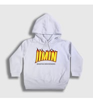 Presmono Unisex Çocuk Beyaz Thrasher K Pop Jimin Bts Kapüşonlu Sweatshirt 272391tt (Beyaz)