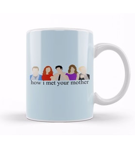 How I Met Your Mother HIMYM Minimalist Print with Text Kupa Bardak Porselen
