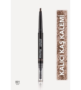 Açılı Kaş Kalemi Ve Kaş Fırçası (bej) - Angled Brow Pencil - 001 Beige - 8690604572038
