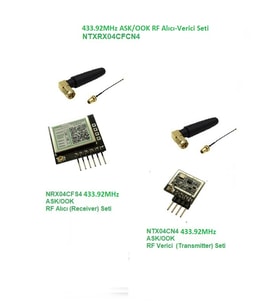 433.92MHz Ask/ook Rf Alıcı Verici Seti (NTXRX04CFCN4)