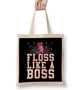 Sunglasses Pig Floss Like A Boss Bez Çanta Uzun Saplı