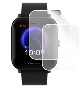 Amazfit Bip U Pro 40mm Ekran Koruyucu Tam Kaplama TPU Film 2 Adet (Şeffaf)
