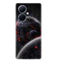 Vivo V29 Lite Kılıf Desenli Silikon Platinium Series Kara Dünya 1902