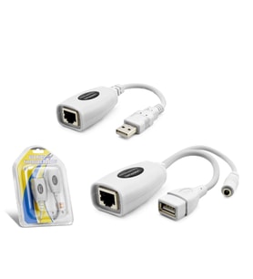 USB RJ45 Kablolu Uzatıcı Seti 60 m - Beyaz HDX5064