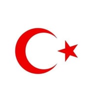 Ay Yıldız Sticker Kırmızı 20 Cm