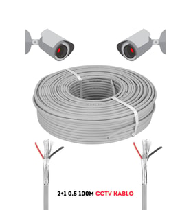 FURY 2+1 0.5 mm 100 Metre Cctv Kablo Güvenlik Kamera Kablosu