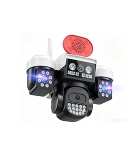 Joysee W3 9Mp 3.6mm 2x2.8mm Üç Kamera 19IR+18Led Wifi PTZ Kamera