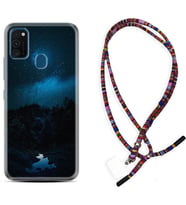 Samsung M21 M22 M23 M30 M31S M32 Kılıf Boyun Asklı Rasta Silikon Gece 1633