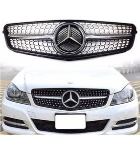 Mercedes W204 Diamond Amg Ön Panjur Izgara Seti 2007 -2012