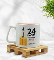BK Gift Kişiye Özel Öğretmenler Günü Middle Beyaz Kupa Bardak- 8, Öğretmene Hediye, Öğretmenler Günü