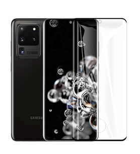 Samsung Galaxy S20 Ultra Ekran Koruyucu Full Tam Kaplayan Kavisli HD Esnek Film (Renksiz)