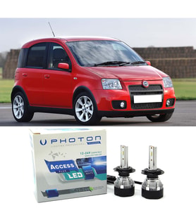 Fiat Panda Led Xenon Uzun + Kısa Far Ampulü H4 Access Yeni Seri Beyaz