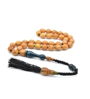 USTA İŞİ SİSTEMLİ BEYZİ KESİM KREM RENGİ SIKMA KEHRİBAR TESBİH 073