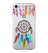 PrintiFy Apple  iPhone 8 ile Uyumlu 1mm Slim Fit Nazar Boncuğu 6 Baskılı Şeffaf  Kılıf