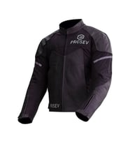 Motosiklet Montu Kısa 4 Mevsim Full Korumalı Deri ve Maxdura 600D Kumaş Black King Motor Mont