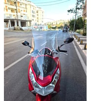 MOTOCAM Honda PCX Ön Cam 2011-2013 Model 83cm Şeffaf Renkli 4mm UZUN