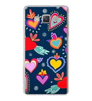 PrintiFy Samsung Galaxy A5 2015 ile Uyumlu 1mm Slim Fit Retro Colors 3 Baskılı Şeffaf  Kılıf