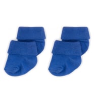 Novibaby 2'li Bambu Bebek Çorap I Navy Blue I 0-6 ay I Lacivert Yenidoğan Bebek Çorabı (Karışık)