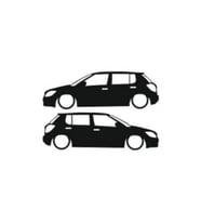 Otomobil Tasarım Oto Sticker Model 18 Siyah 16*6 Cm