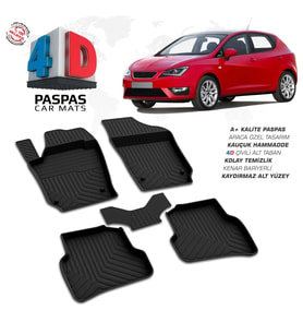 Seat Ibiza 4D Araca Özel Havuzlu Kauçuk Paspas 2009-2017